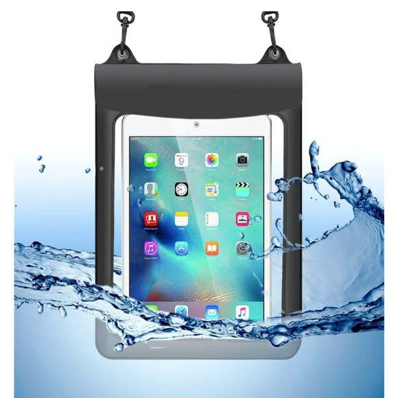 NWT Universal Waterproof Tablet Case For Fire 7 - Black - Picture 1 of 4